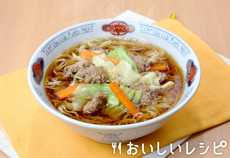 黄金の味で肉野菜炒めラーメン